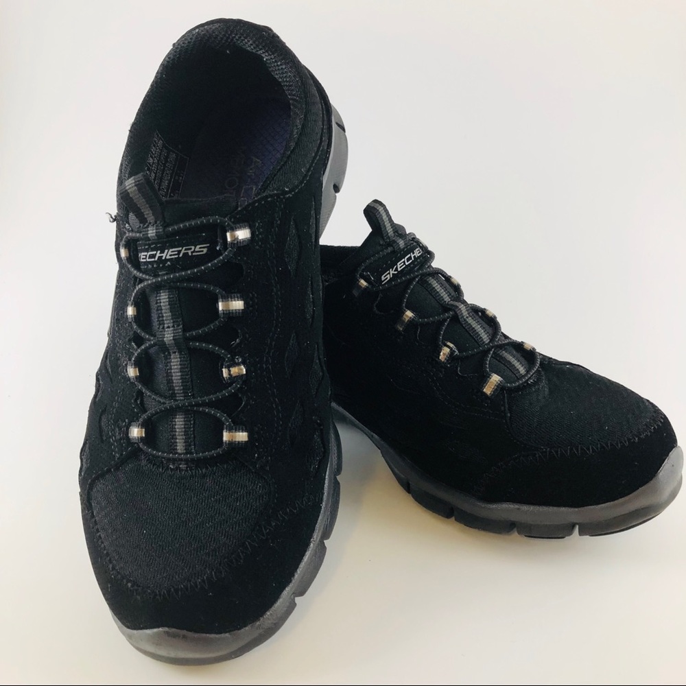 Skechers 8 Fit Air Cooled Memory Foam Shoes Black